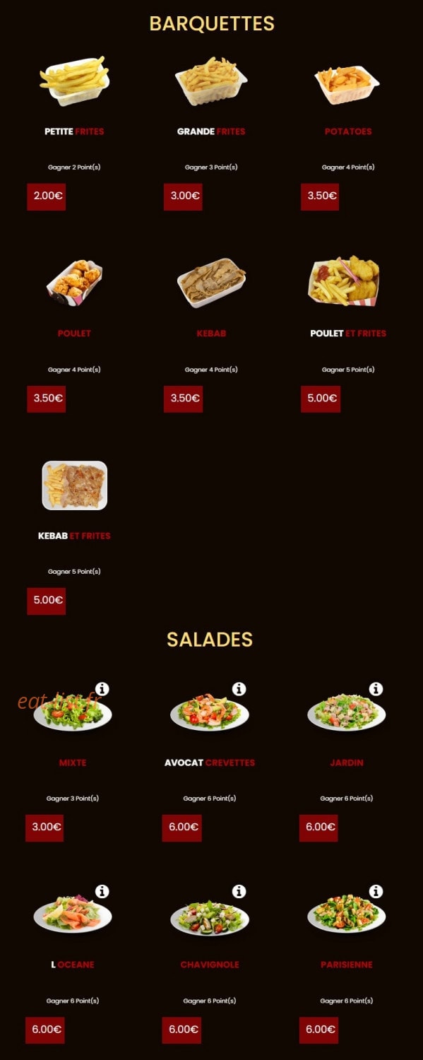 Pizza Presto — carte page 8