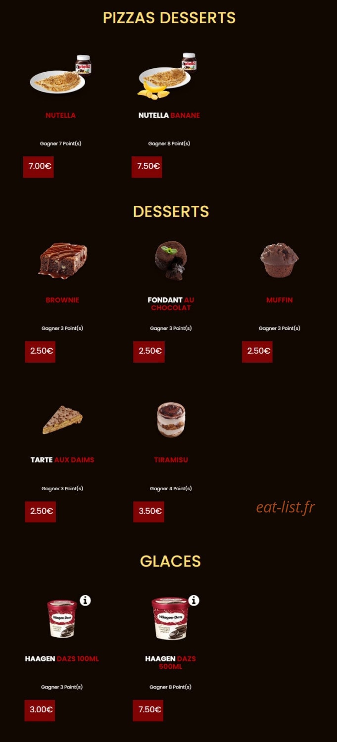 Pizza Presto — carte page 10