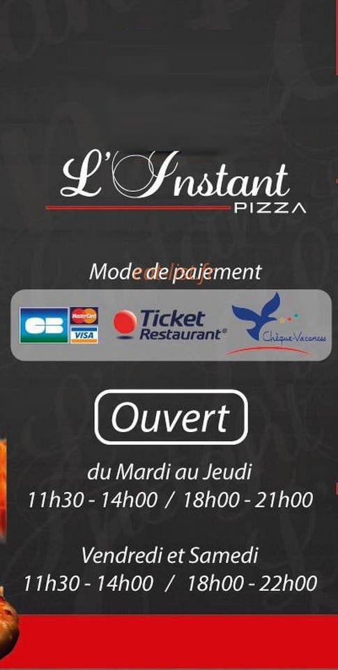 L'instant pizza — carte page 6