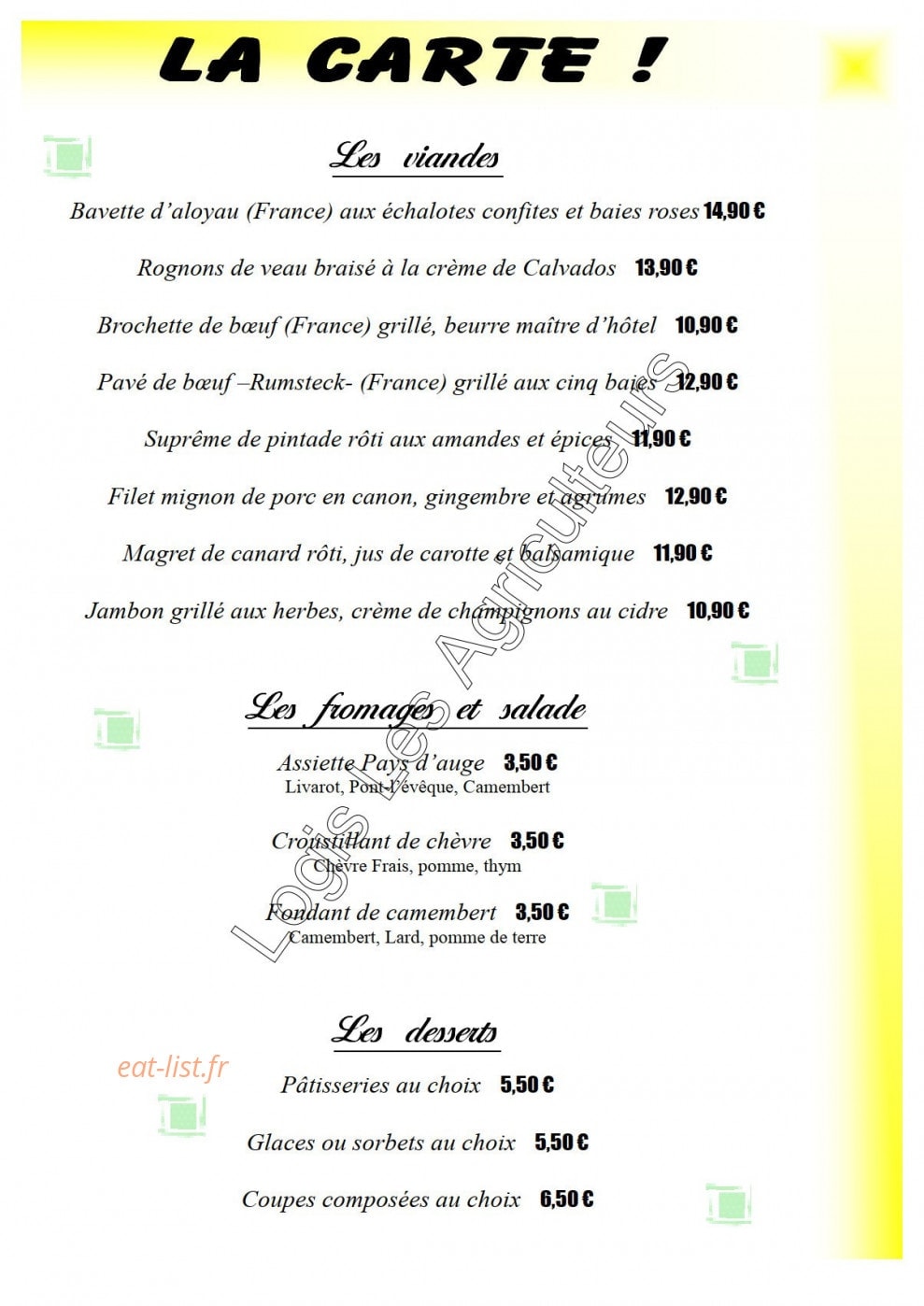 Les Agriculteurs — carte page 6