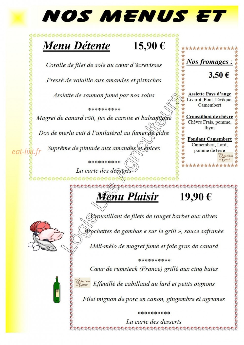Les Agriculteurs — carte page 3