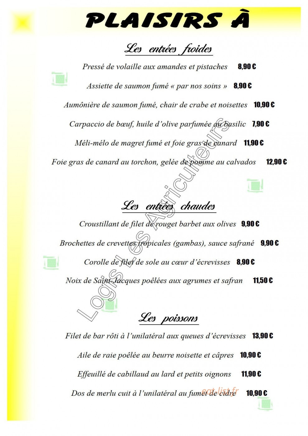 Les Agriculteurs — carte page 5