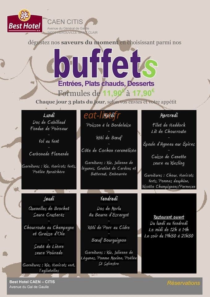Best hotel — carte page 1