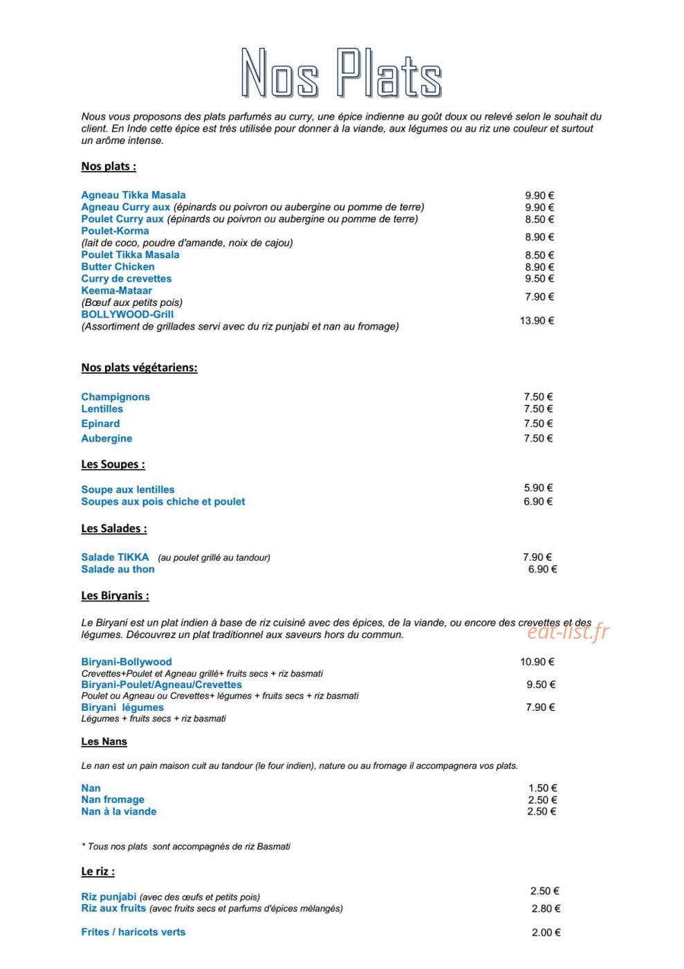 Bollywood — carte page 3
