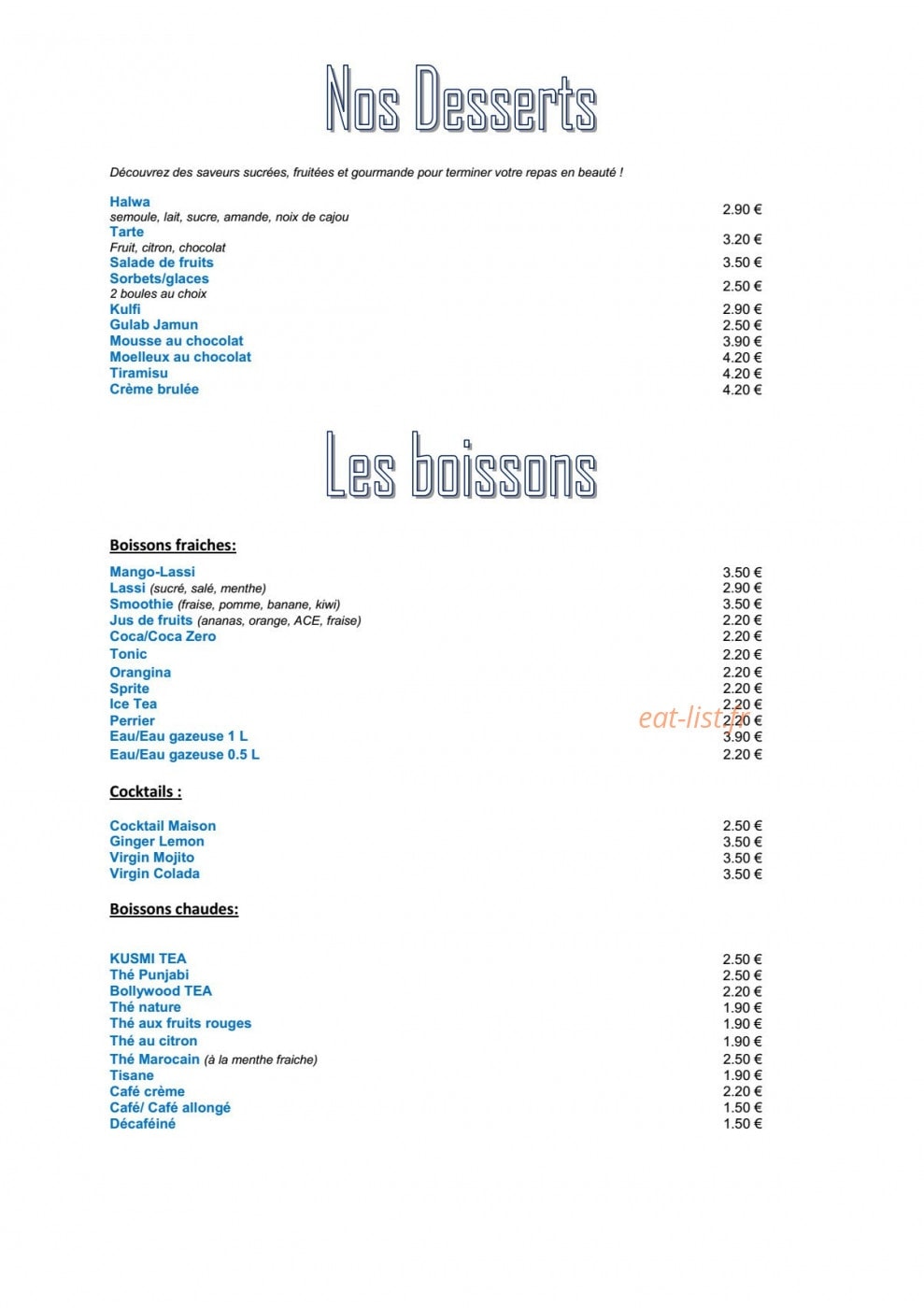 Bollywood — carte page 4