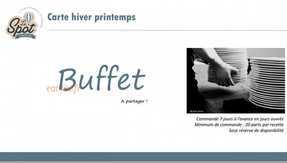 Le Spot Traiteur — carte page 2