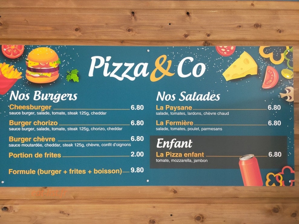 Pizza & co — carte page 2