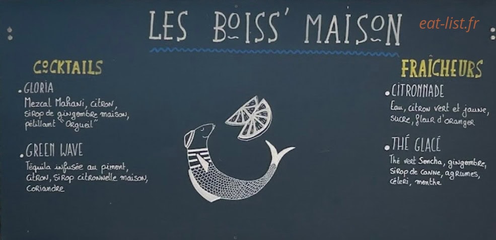 La Boissonnerie — carte page 1