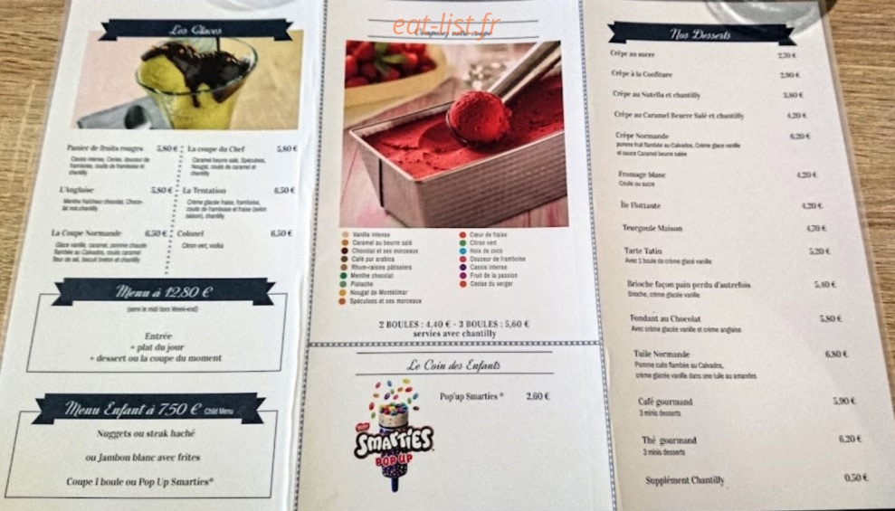 Le P'tit Cardinal — carte page 1