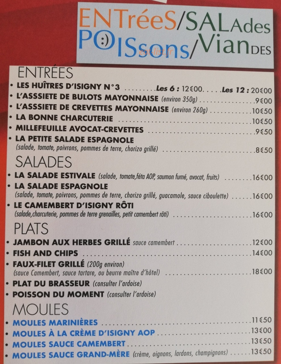 Le Central — carte page 1