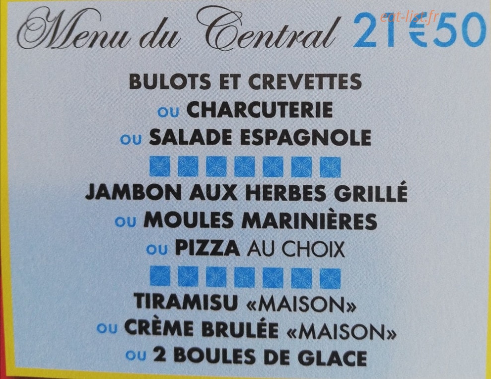Le Central — carte page 4