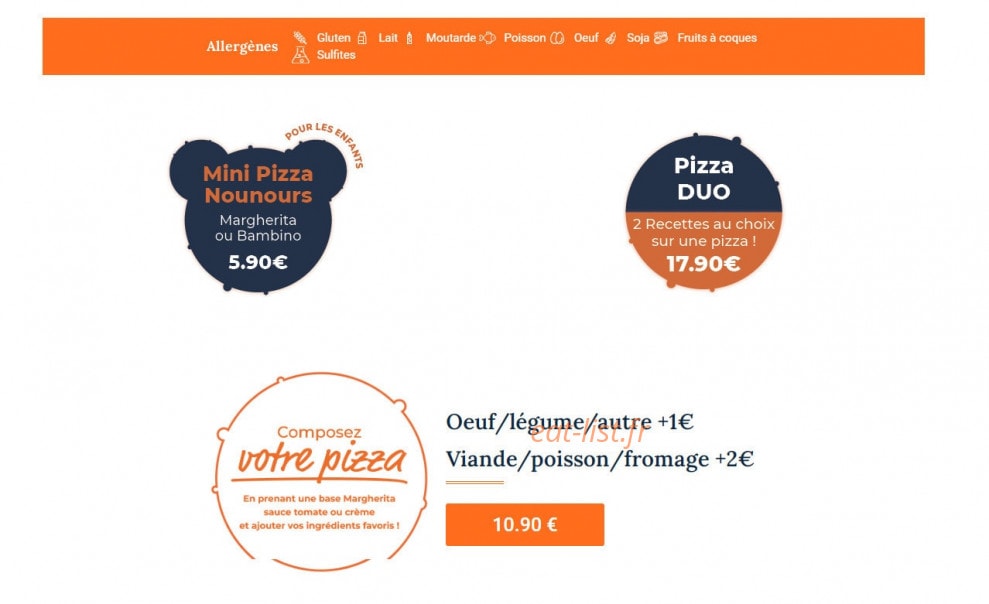 La Patapizza — carte page 3