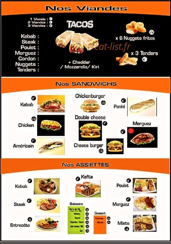Atalay Food — carte page 2