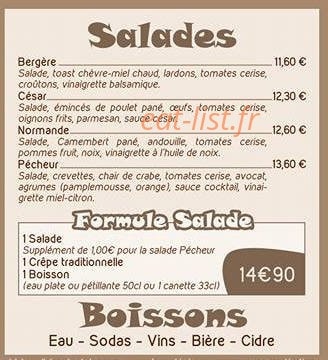 À La Bon'heur — carte page 6