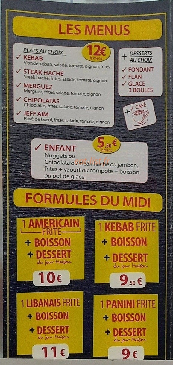 Le Jeff'aim — carte page 2