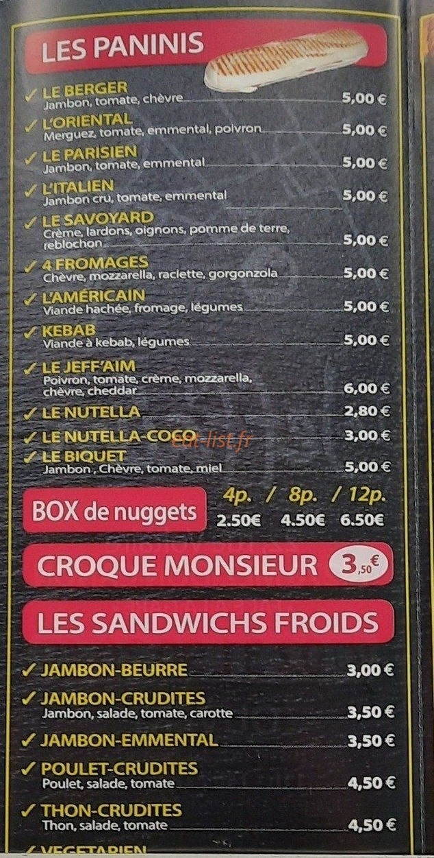 Le Jeff'aim — carte page 4