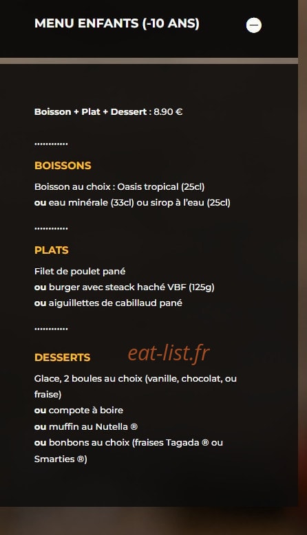 L'Atelier Gourmand — carte page 7