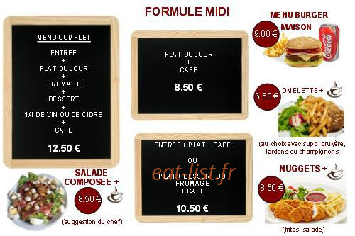 La Table de Catherine — carte page 1