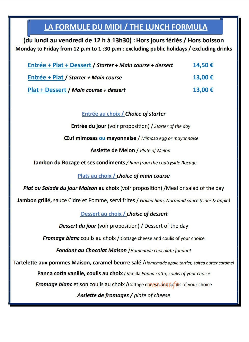 L'Ô à la bouche — carte page 3