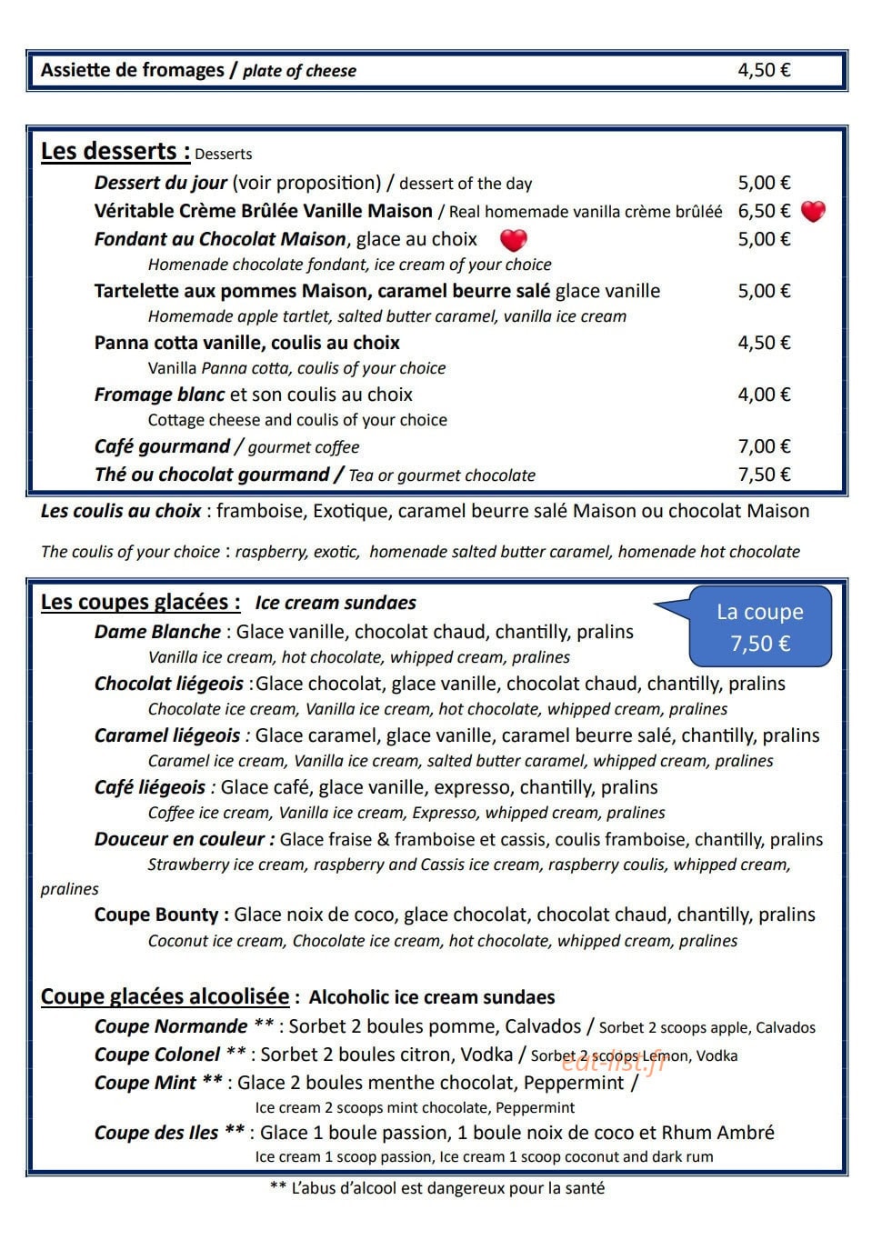 L'Ô à la bouche — carte page 5