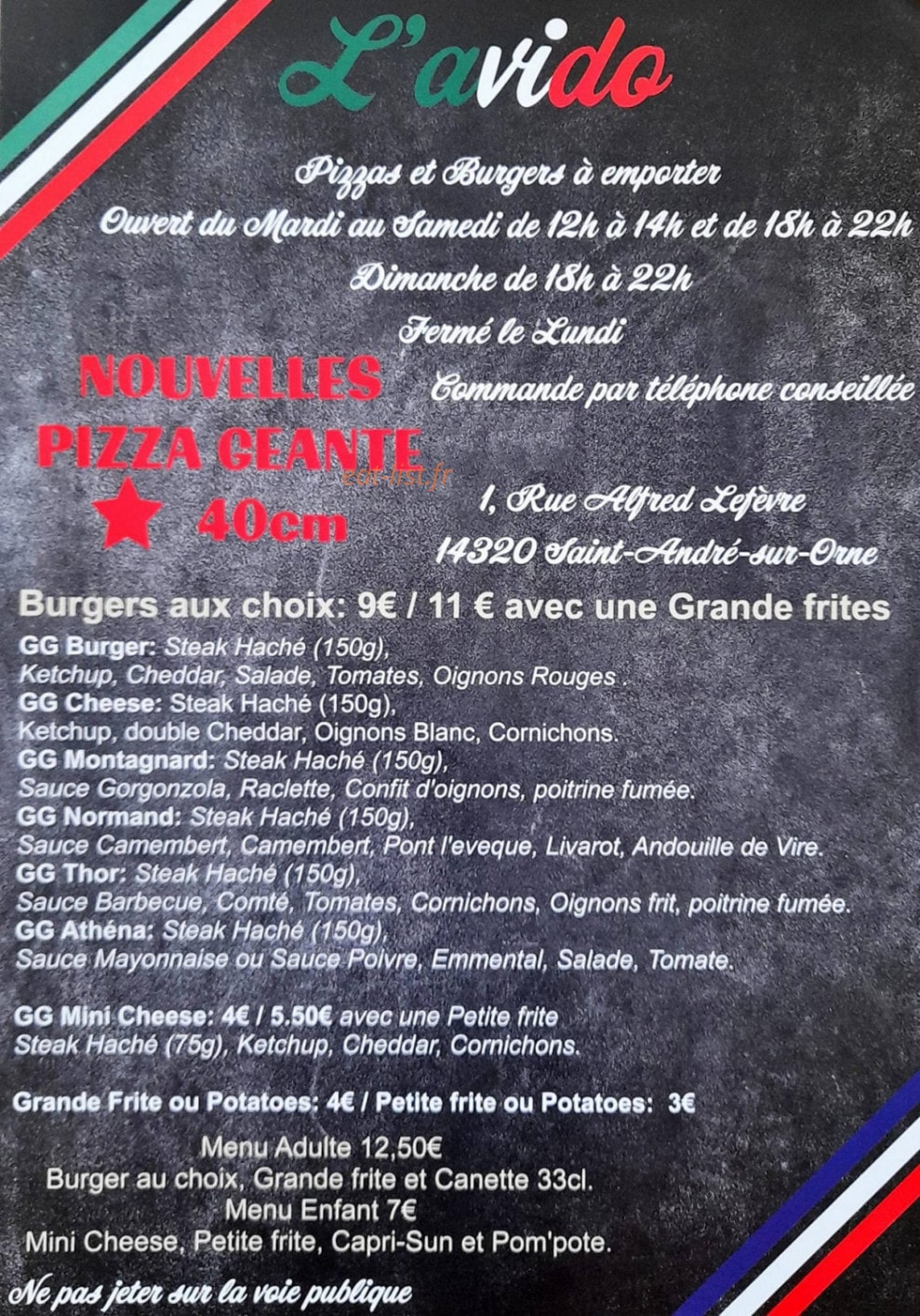 L'Avido — carte page 2