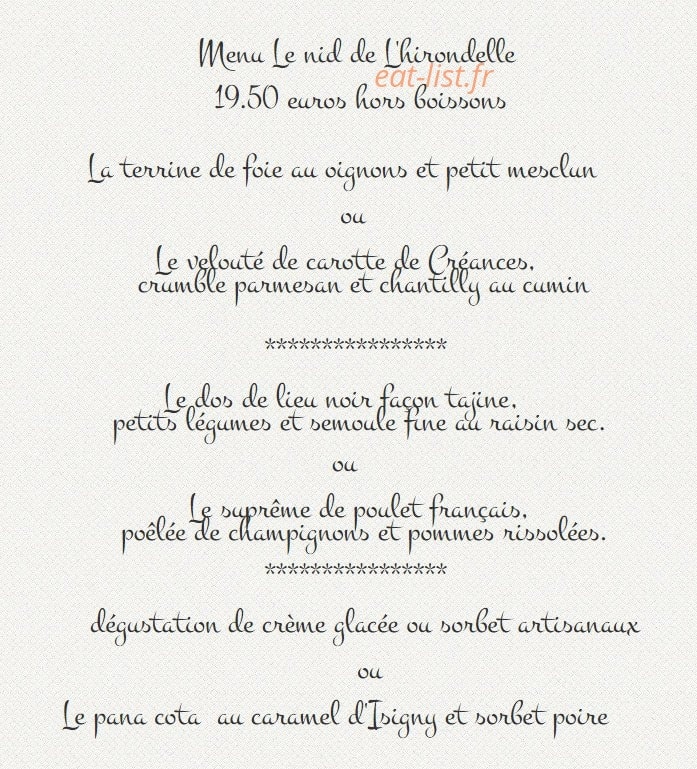L'hirondelle — carte page 4