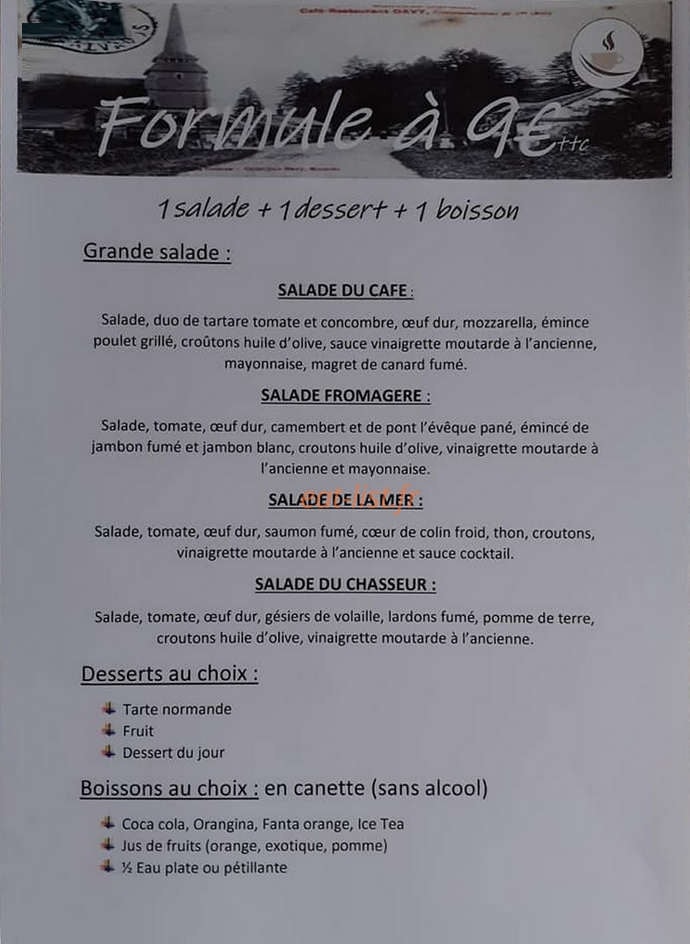 Le café de Manerbe — carte page 3