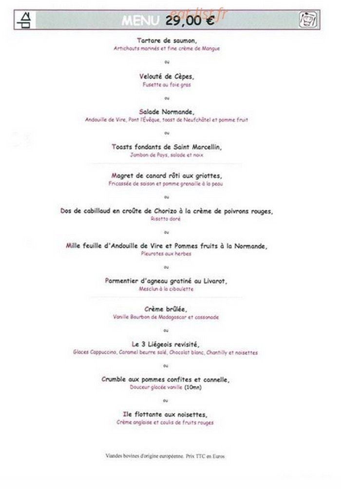 Auberge de valsemé — carte page 3