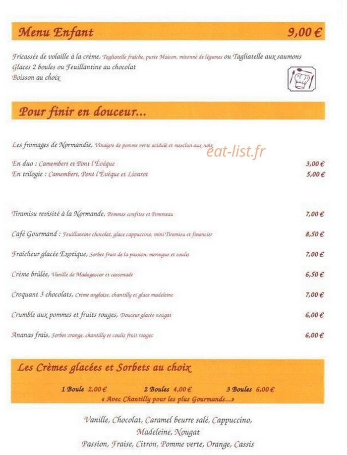 Auberge de valsemé — carte page 6