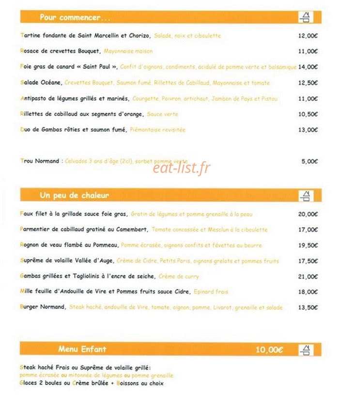 Auberge de valsemé — carte page 1