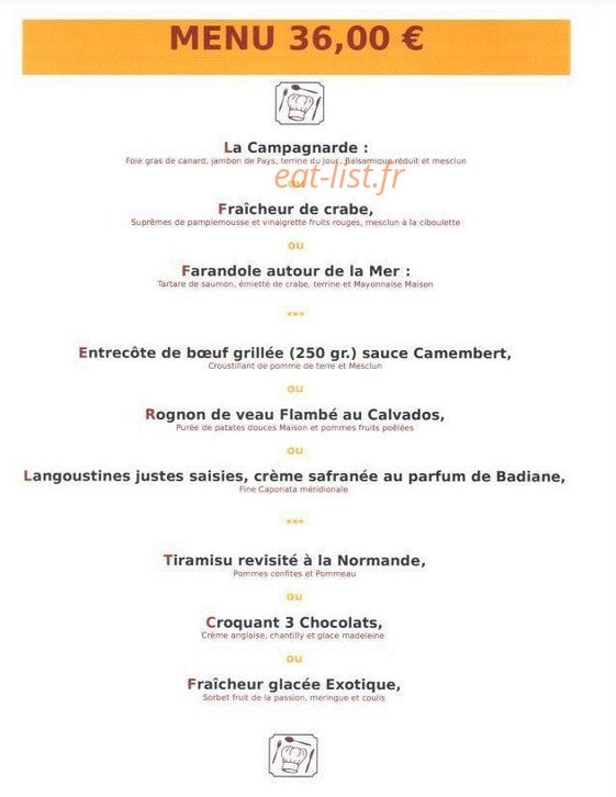 Auberge de valsemé — carte page 8