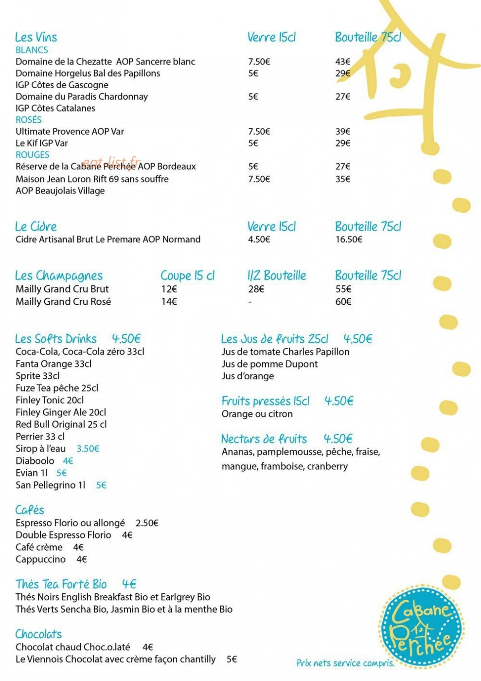 Cabane Perchée — carte page 2