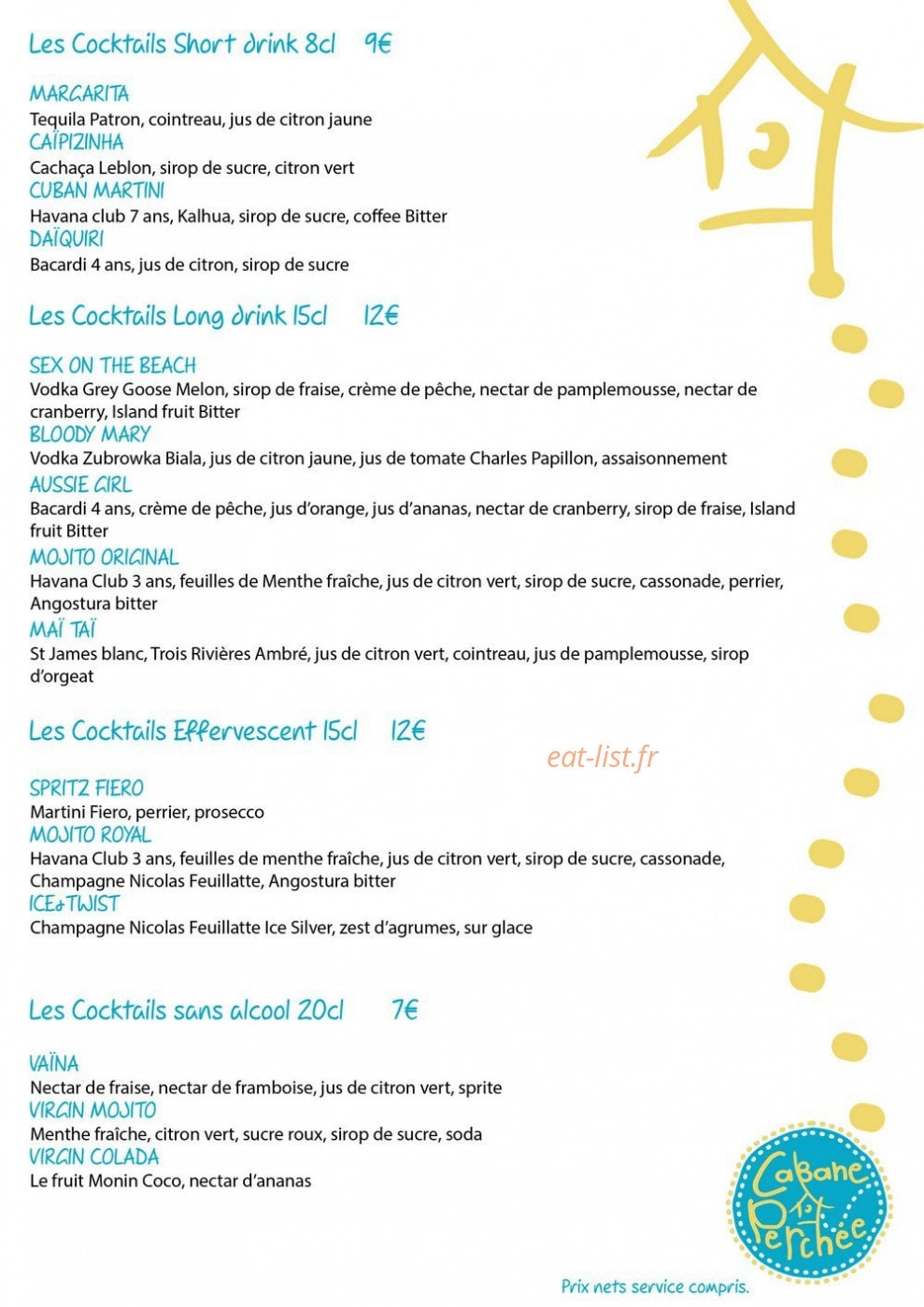 Cabane Perchée — carte page 3