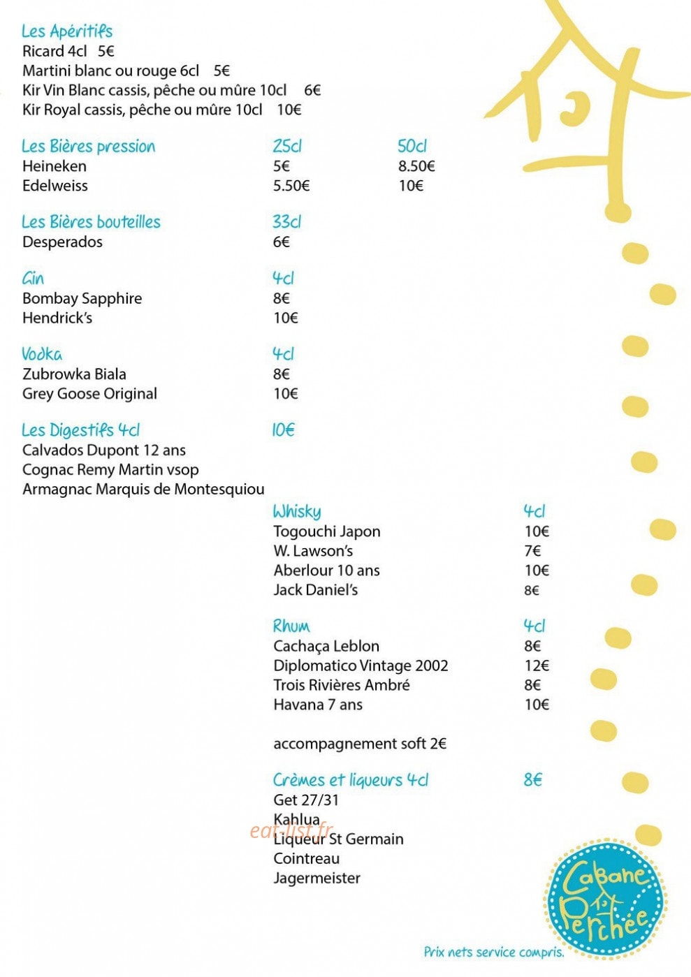 Cabane Perchée — carte page 4
