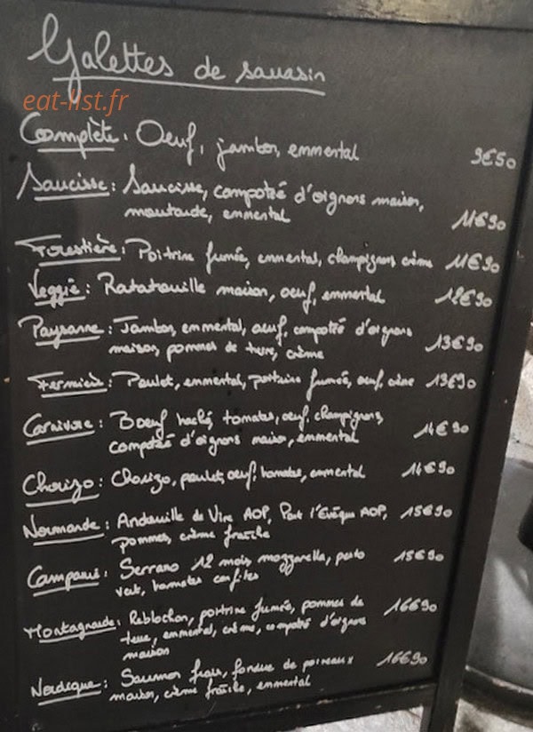 Chez Jules — carte page 2