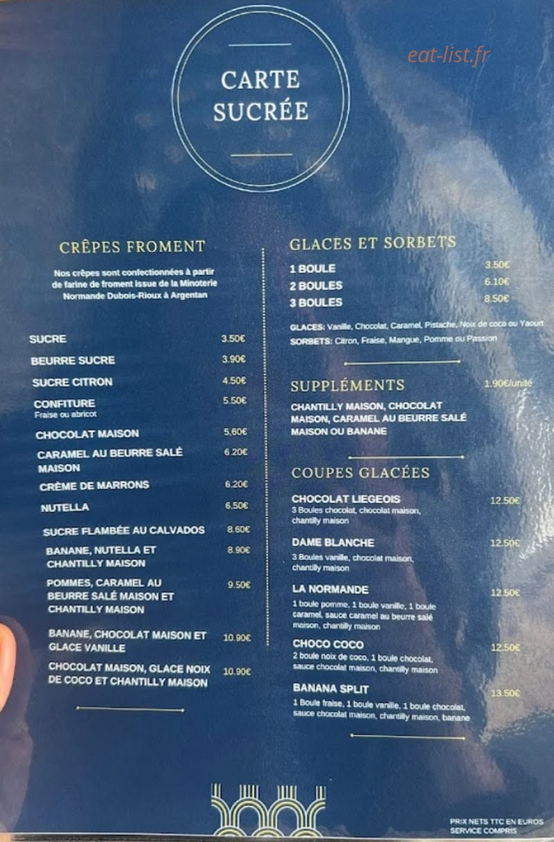 Chez Jules — carte page 1