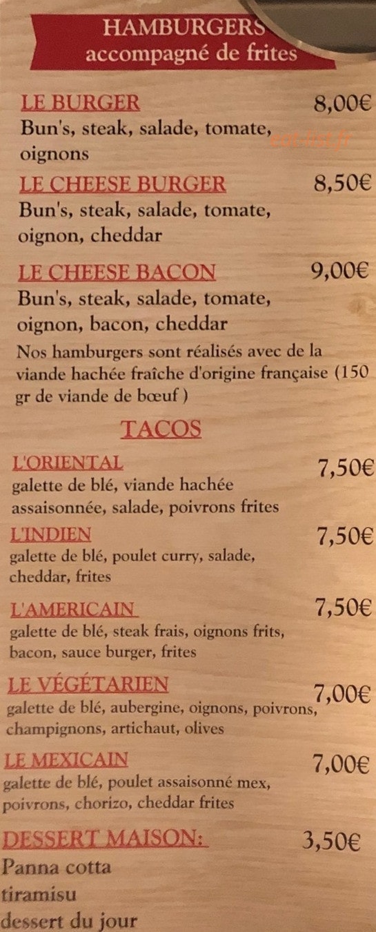 La tradi pizza — carte page 6