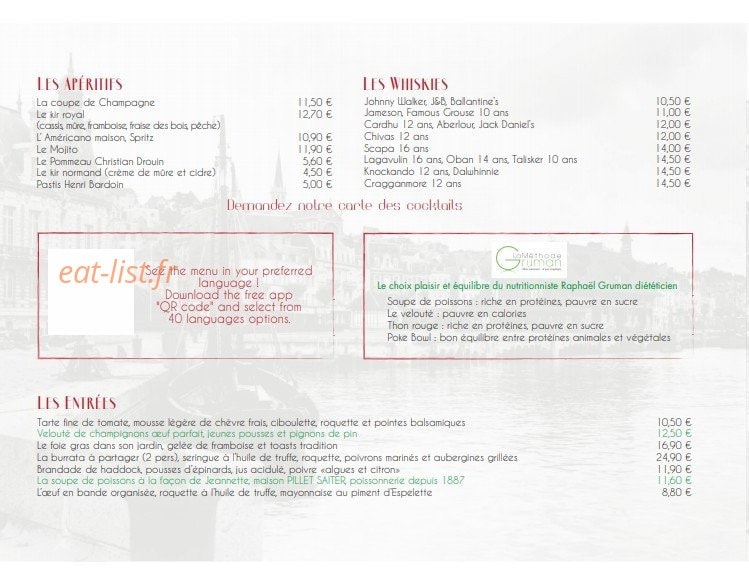 Le Pavillon Augustine — carte page 2