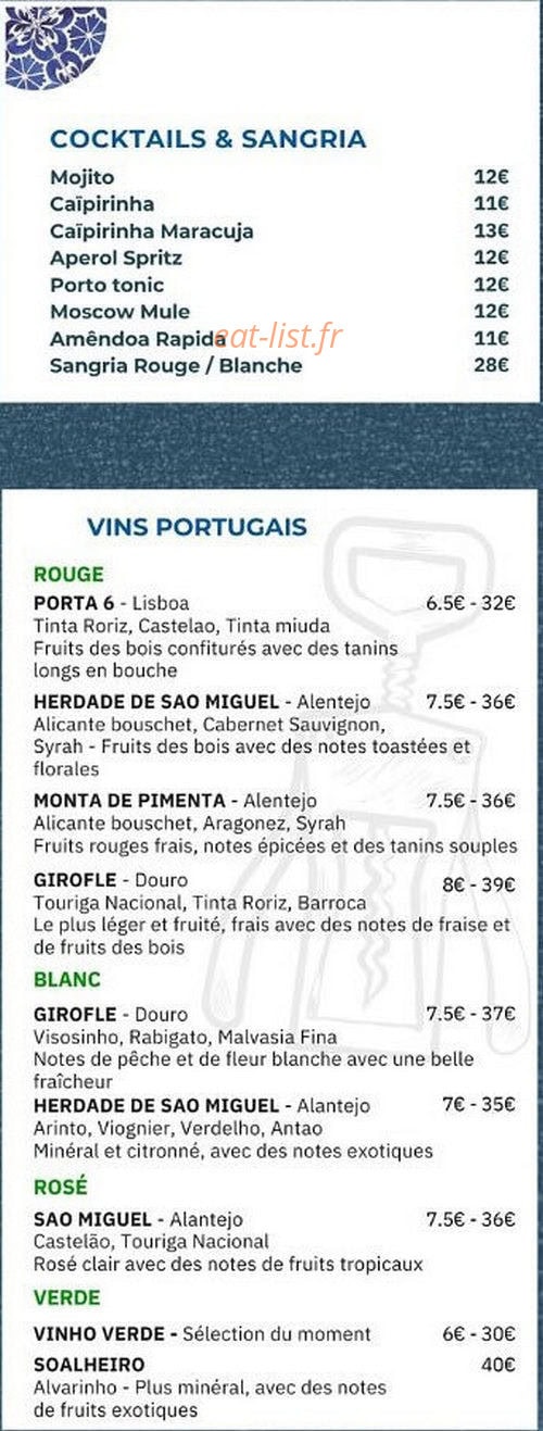 Lisboa Café — carte page 2