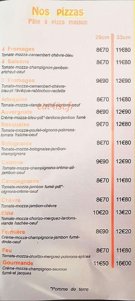 Kgc  pizza — carte page 2