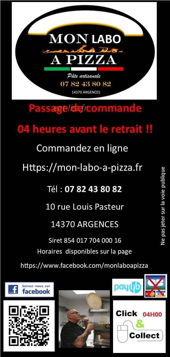 Mon Labo à Pizza — carte page 1