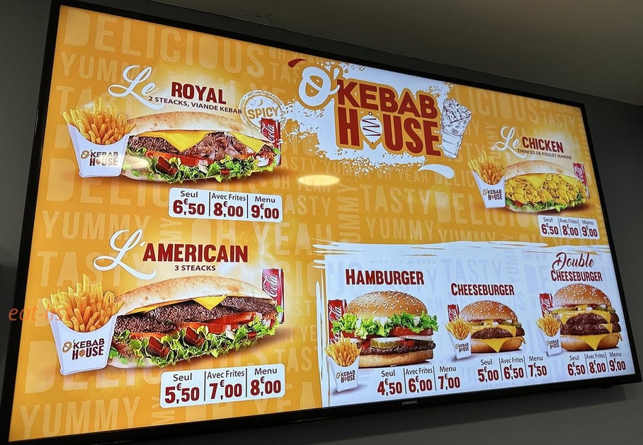 Ô Kebab House — carte page 2