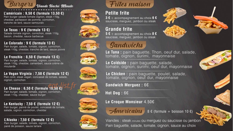 American Burger — carte page 2