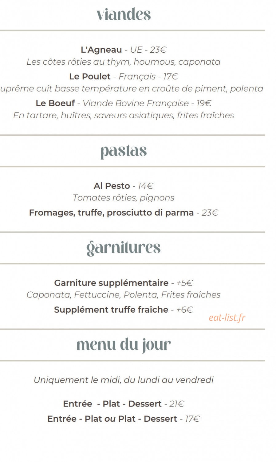 Aroma — carte page 2