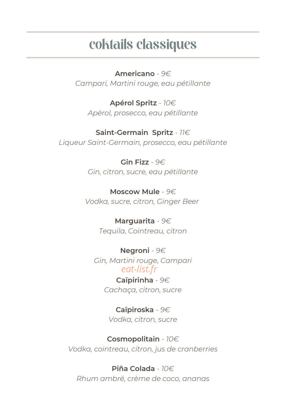 Aroma — carte page 5
