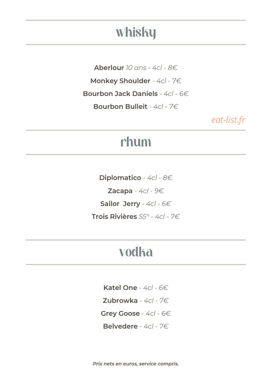 Aroma — carte page 11