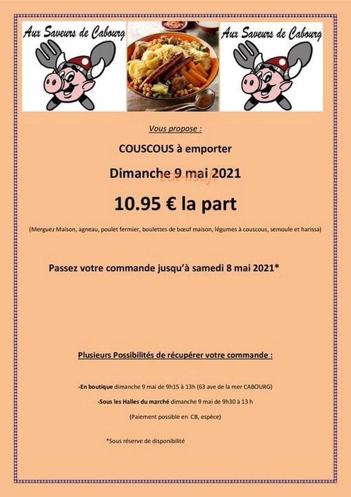 Aux saveur de carbourg — carte page 1