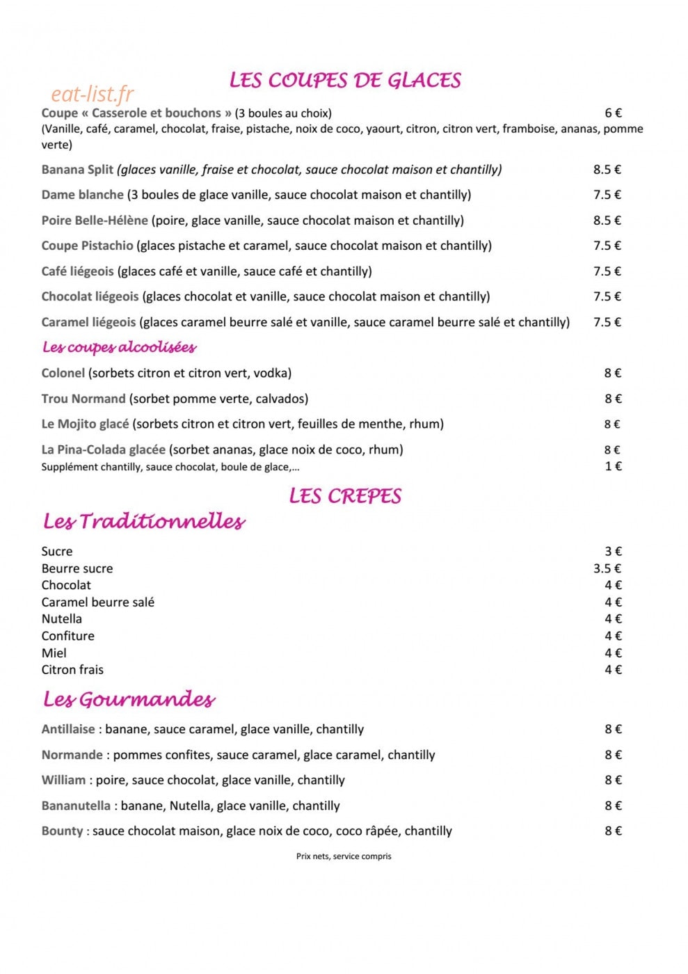 Casseroles & Bouchons — carte page 4