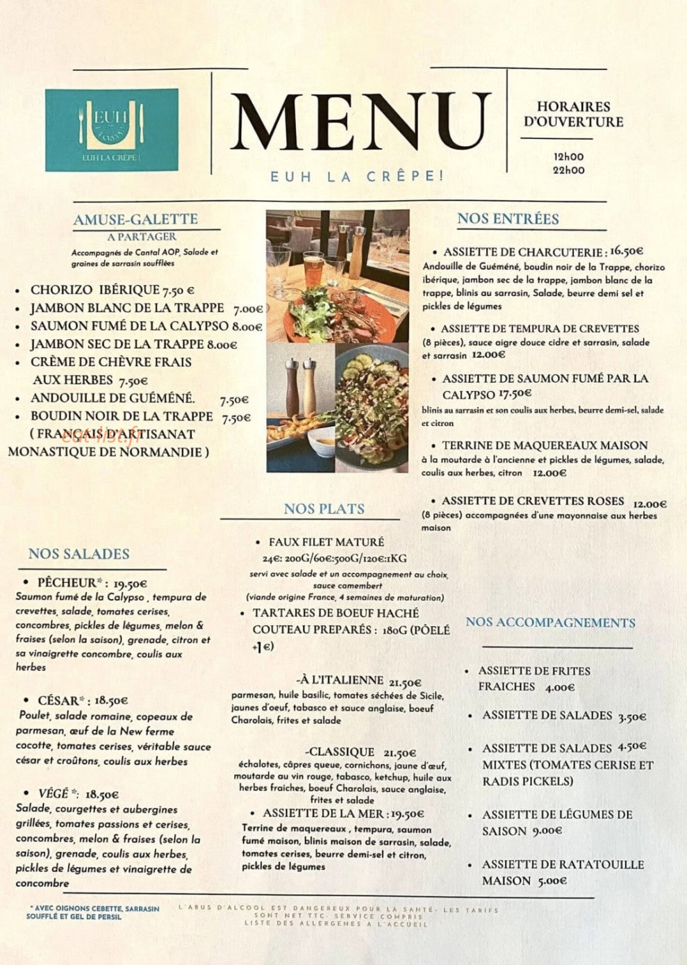 Euh la crêpe! — carte page 1