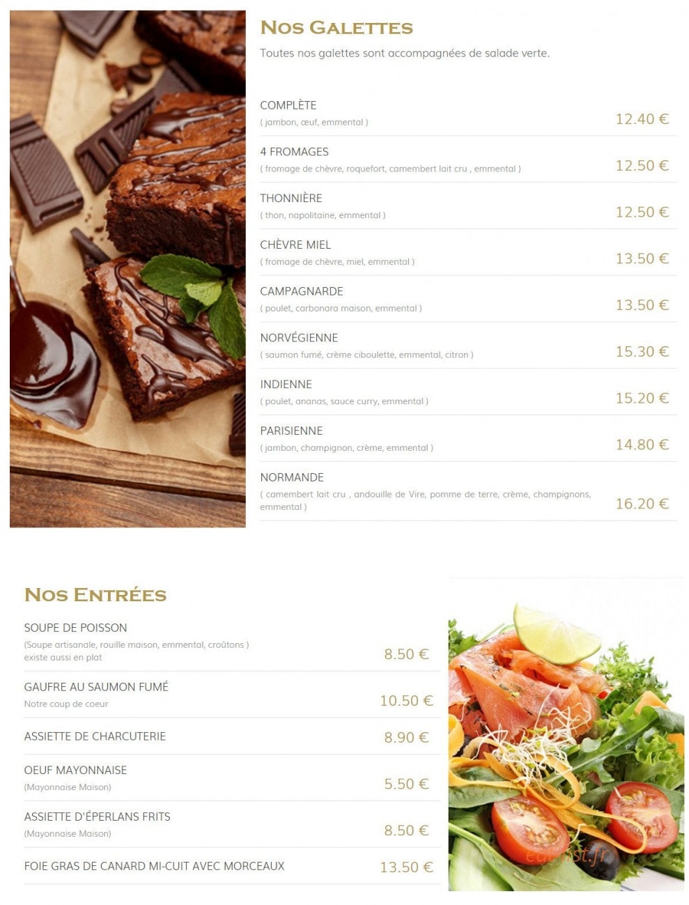 L'Encas — carte page 1